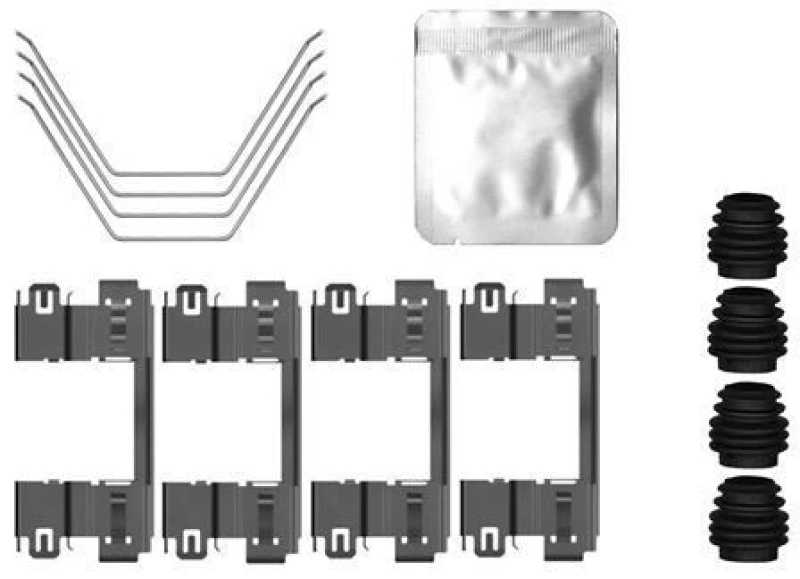 Image of Brake pad fitting kit TEXTAR 82558600