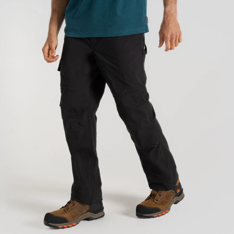 Image of Craghoppers Craghoppers Men Bedale Stretch Agile Workwear Trouser in Black Size: 30R Black 30R Male 5063019679358