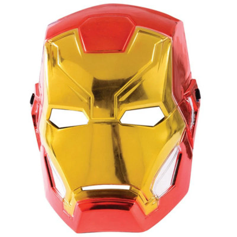Image of Iron Man Half Metallic Mask Light Red unisex