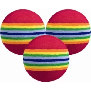 image of Longridge Foam Ball Multi Coloured 6 Pack Multi