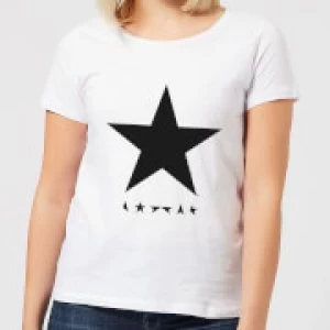 Image of David Bowie Star Womens T-Shirt - White
