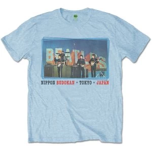 Image of The Beatles - Nippon Budokan Mens Large T-Shirt - Blue
