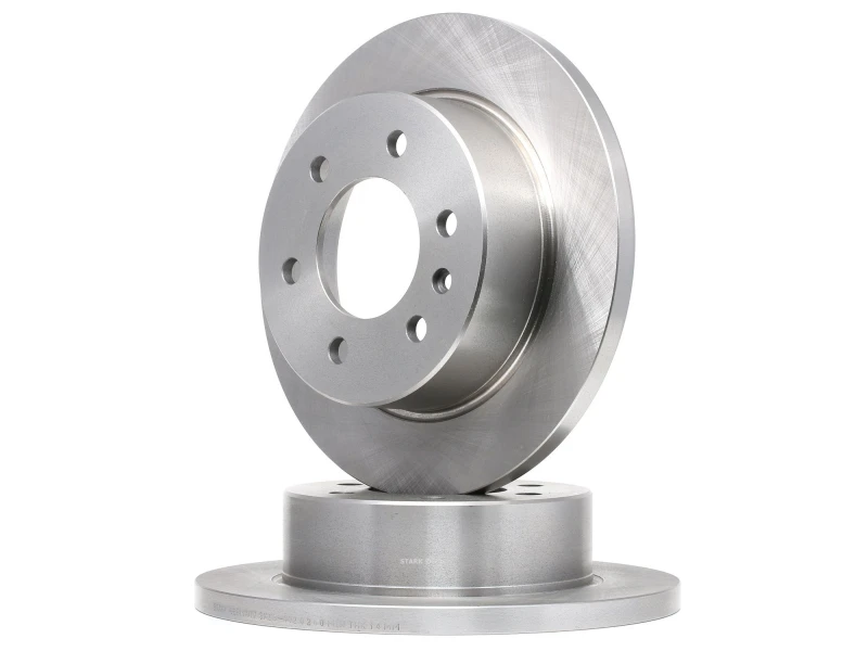 Image of STARK SKBD-0020260 Brake disc Rear Axle, solid, Cast Iron, Uncoated, Untreated, without bolts/screws Cast Iron Brake Disc (82)