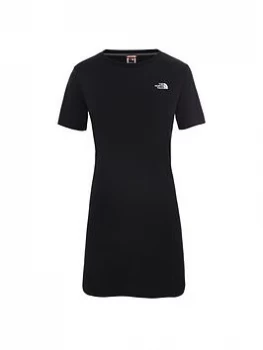 Image of The North Face Simple Dome T-Shirt Dress - Black, Size XS, Women
