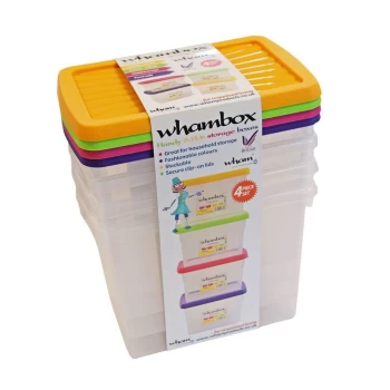 Image of Whambox Set of 4 Handy Storage Boxes - 6.7L