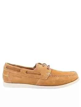 image of Cotswold Mitchledean Boat Shoe - Light Brown, Light Brown, Size 10, Men