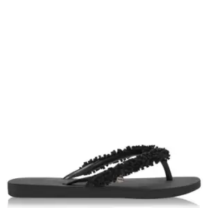 Havaianas Fringe Flip Flop - Black