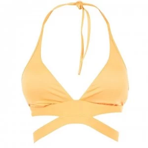 Image of Seafolly Seafolly Active Halter Neck Bikini Top - Cantaloupe