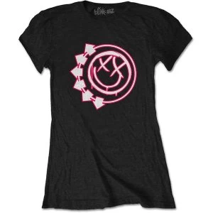 Image of Blink-182 - Six Arrow Smiley Ladies Large T-Shirt - Black