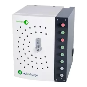 image of lockncharge Putnam 8 Freestanding Black, White