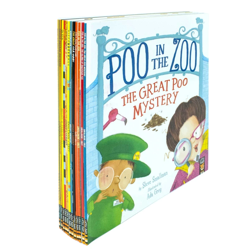 Image of The Zoo Series Children Picture Stories 12 Books Collection Set (Pooh in Zoo, Hippobottymus) Little Tiger Books