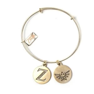 Image of Nintendo - Legend of Zelda Z & Royal Crest Logos Charm Bracelet