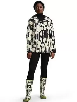 Image of Regatta X Orla Kiely Padded Mac - Black/Cream , Black/Cream, Size 12, Women