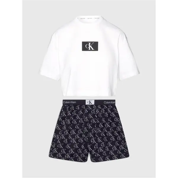 Image of Calvin Klein AOP PJ Set Ld43 8 (XS) Black 42927603310