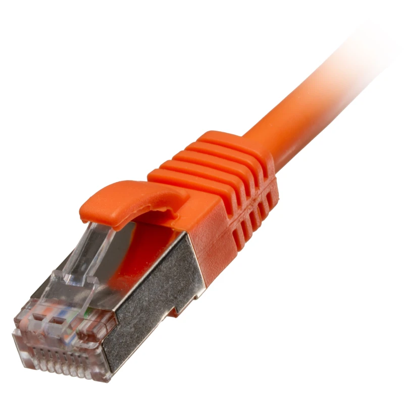 Image of Cablenet CNL 100PK 1M C6a Or SFTP Ls 26AWG SB networking cable Orange