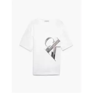Image of Calvin Klein Jeans Hyper Real Monogram T-Shirt - White