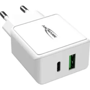 image of Ansmann HomeCharger HC218PD 1001-0111 USB charger Mains socket Max. output current 3000 mA 2 x USB 2.0 port A, USB-C socket