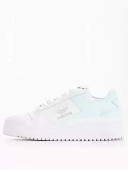 Image of Adidas Originals Forum Bold - White/Light Blue