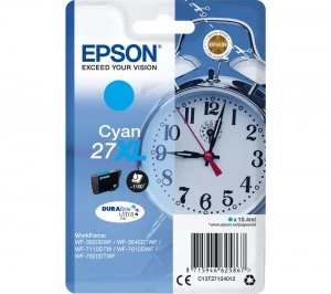 Image of Epson 27XL Alarm Clock Cyan Ink Cartridge