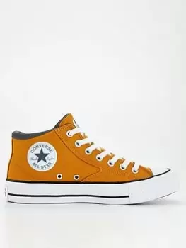 image of Converse Chuck Taylor All Star Malden Street Summer Tone Canvas Mid Tops - Orange/White, Orange/White, Size 11, Men