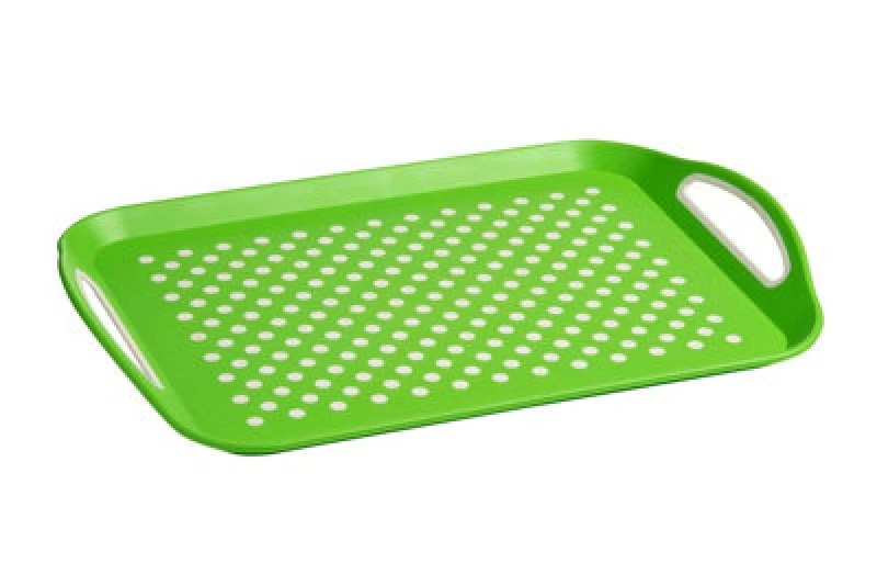 Image of Premier Housewares Anti Slip Rectangular Serving Tray Green