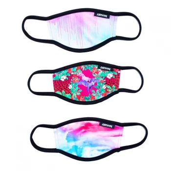 image of Hype Face Mask 3 Pack Junior - Floral Skies