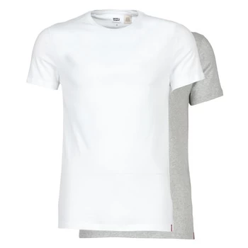 image of Levis SLIM 2PK CREWNECK 1 mens T shirt in White - Sizes XXL,S,XL,XS