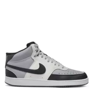 Image of Nike Court Vision Mid Mens Shoes Mens - Grey