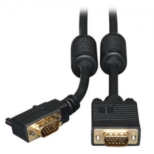 Image of Tripp Lite VGA High Resolution RGB Coaxial Cable HD15 Right Angle Conn