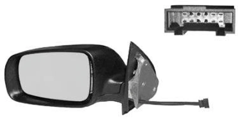 Image of VAN WEZEL 7625817 Wing mirror * HAGUS * Left, Heatable, primed Outside Mirror (50)