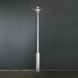 image of Konstsmide Modena Outdoor Modern Pathway Lamp Post Galvanised Steel, IP44