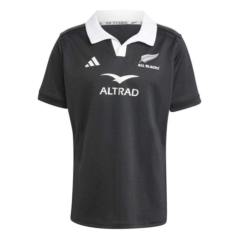 Image of adidas All Blacks Rugby Aeroready Short Sleeve Jersey 2024 Adults Black S