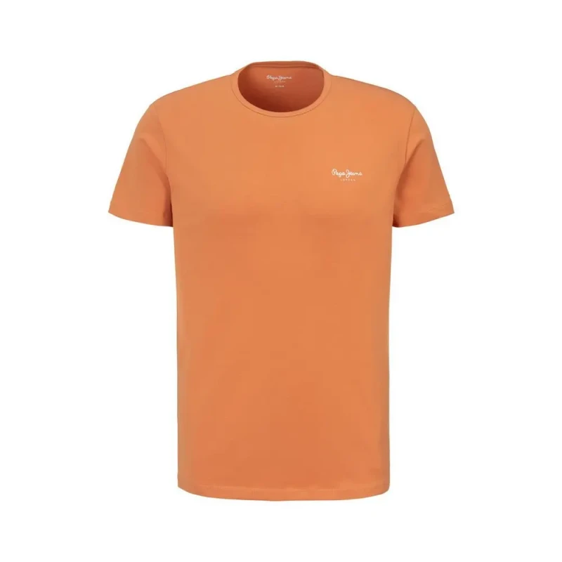 Image of Pepe Jeans T-Shirt Pepe Jeans Original Basic 3N Orange Male XS