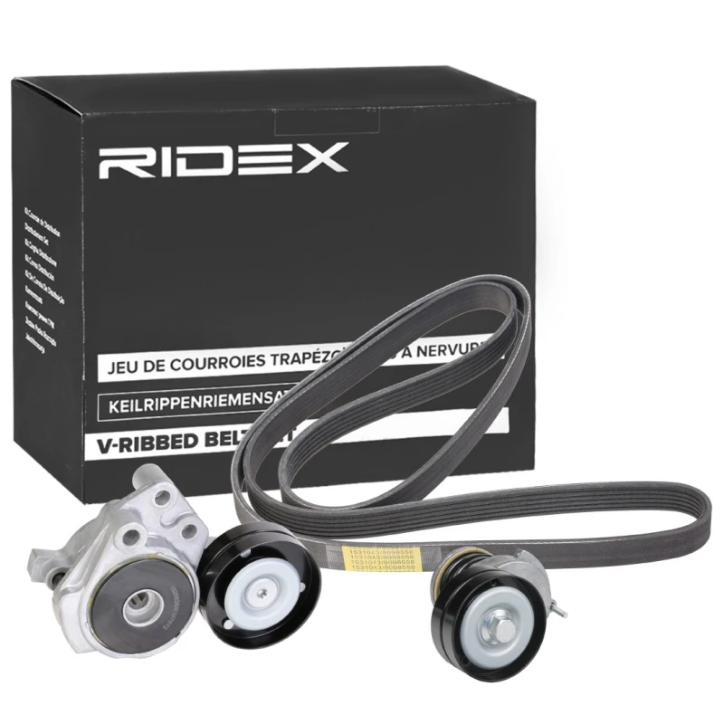 Image of RIDEX 542R0643 V-ribbed belt set V-Ribbed Belt Set (542)