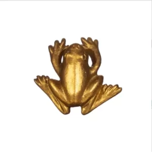 Image of Gold Frog Drawer Knob