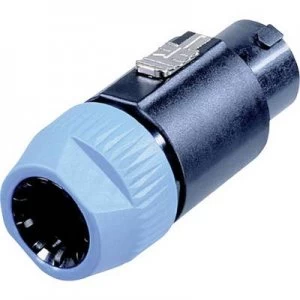 Image of Neutrik NL8FC Audio jack Plug, straight Number of pins: 8 Black, Blue