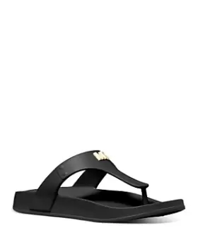 image of Michael Kors Womens Linsey Thong Sandals