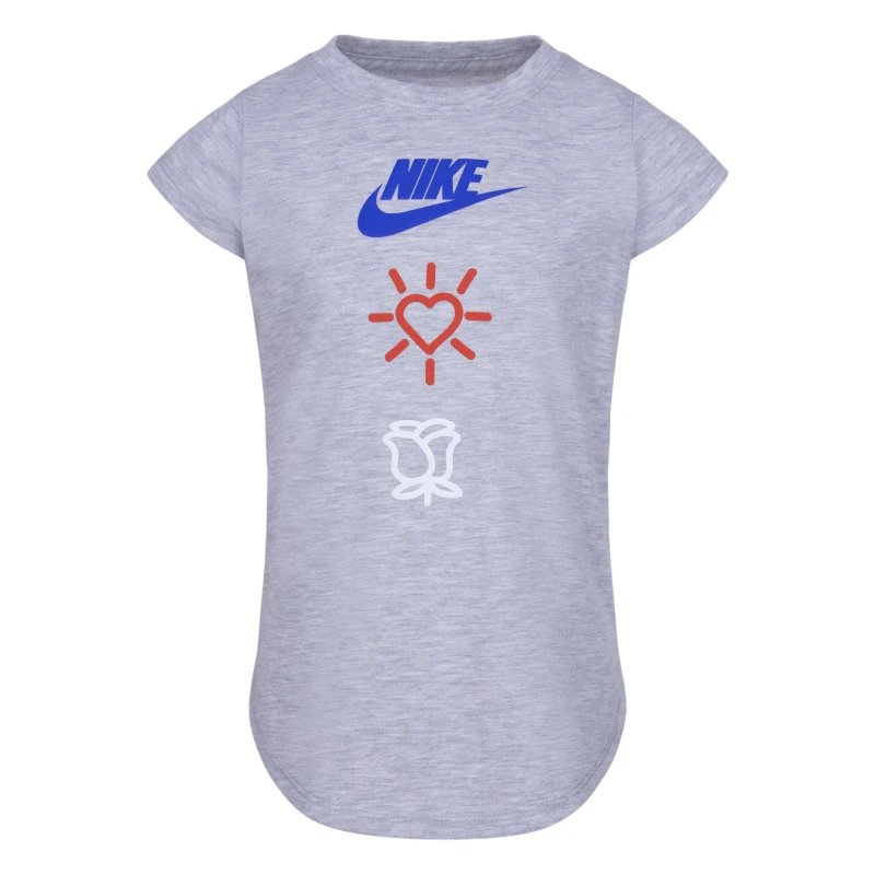 Image of Nike Love Stack T-Shirt Infants - Grey Grey 2 - 3 Years