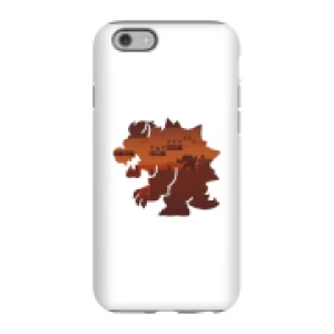 image of Nintendo Super Mario Bowser Silhouette Phone Case - iPhone 6S - Tough Case - Gloss