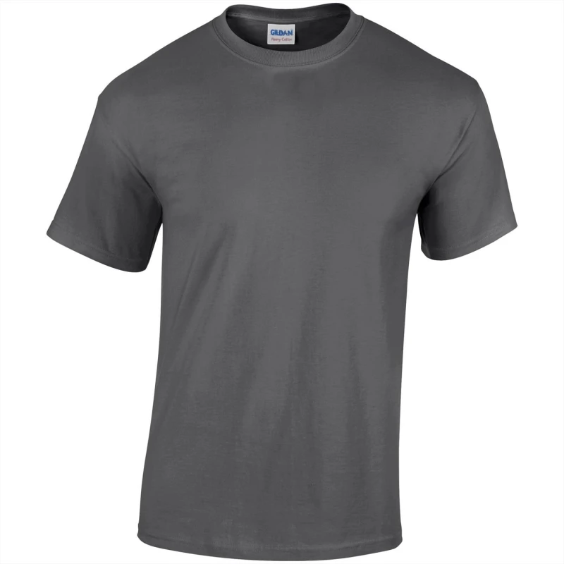 Image of Gildan Mens Heavy Cotton T-Shirt in Grey Size: Large Grey Male L