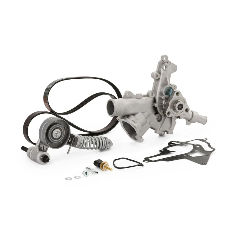 Image of GATES Water Pump + V-Ribbed Belt Kit GATES KP15PK1230