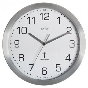 image of Acctim Mason RC Wall Clock 25cm Aluminium 74337