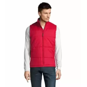 Image of SOLS Warm Unisex Padded Bodywarmer Jacket (S) (Red)