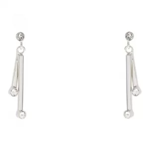 Ladies Karen Millen Stainless Steel TINY DOT EARRINGS