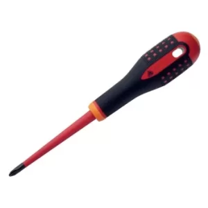 image of Bahco ERGO Slim VDE Insulated Phillips Screwdriver PH2 x 100mm