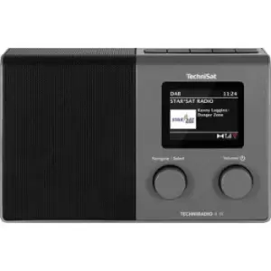 TechniSat TECHNIRADIO 4 IR Internet desk radio Internet, DAB+, FM WiFi, Internet radio Alarm clock Black/silver