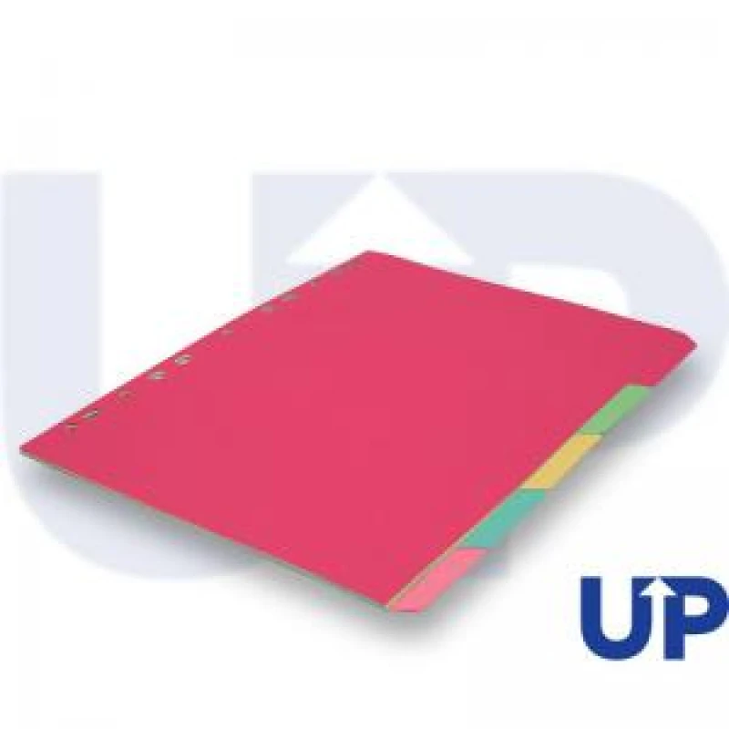 Image of UP Subject Divider A4 5 Part Pastel