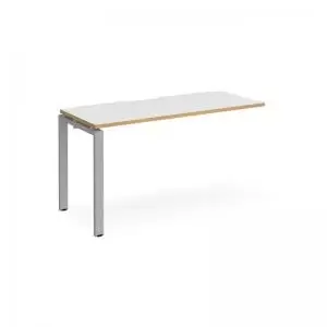 Image of Adapt add on unit single 1400mm x 600mm - silver frame and white top