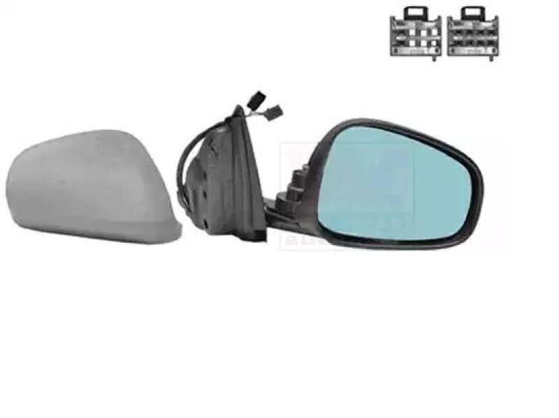 Image of VAN WEZEL 0113818 Wing mirror * HAGUS * Right, with temperature sensor, primed Outside Mirror (50)