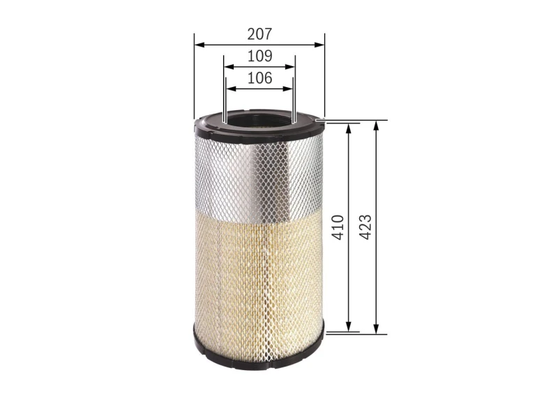 Image of Bosch F 026 400 269 Air filter Filter Insert Air Filter (8)
